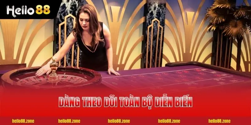 Dễ dàng theo dõi toàn bộ diễn biến trận đấu