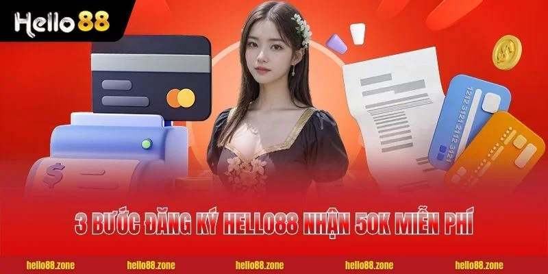 Quy trình 3 bước đăng ký HELLO88 nhận 50K miễn phí