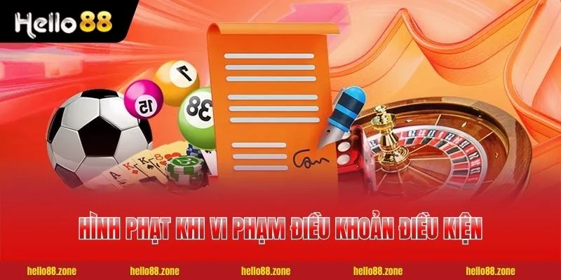 Tổng Hợp Điều Khoản Điều Kiện HELLO88 Mới Nhất Cần Nắm 1 Hình phạt khi vi phạm điều khoản điều kiện HELLO88 về tài khoản